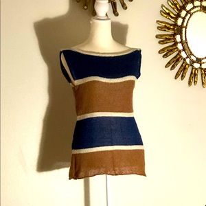 Made in Italy Vintage Hand Knit Tunic. Size Small.